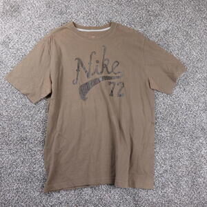 Nike 1972 Brown Short Sleeve Shirt Extra Large Retro VTG